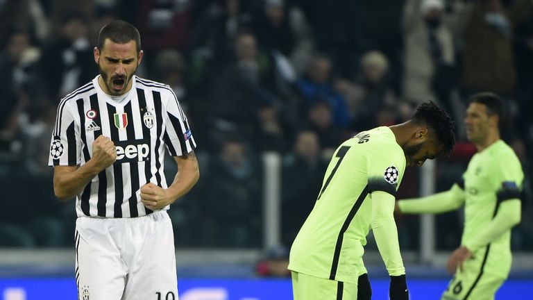 Raheem Sterling (L) also missed an excellent opportunity to draw Man City level