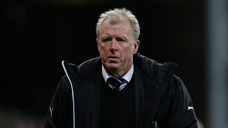 Newcastle United's head coach Steve McClaren