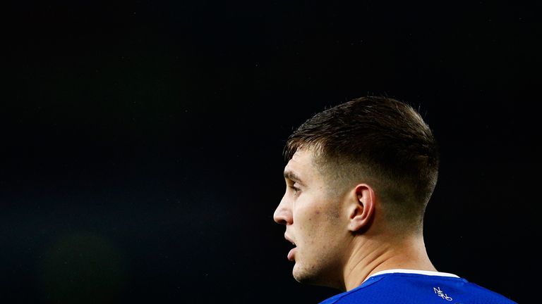 LONDON, ENGLAND - OCTOBER 24:  John Stones of Everton looks on during the Barclays Premier League match between Arsenal and Everton