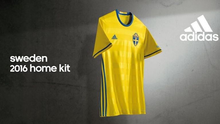 Sweden home kit Euro 2016