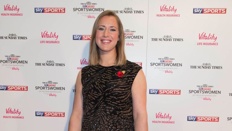 Lizzy Yarnold  attends the Sportswoman of the Year Award