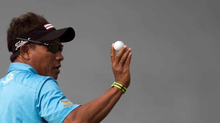 Thongchai Jaidee fired a 66 to earn a one-shot lead after 54 holes