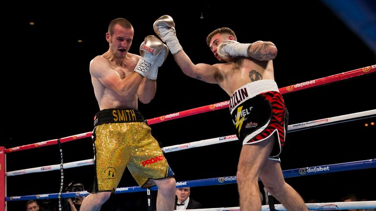 Tom Doran (right) beat Rod Smith 