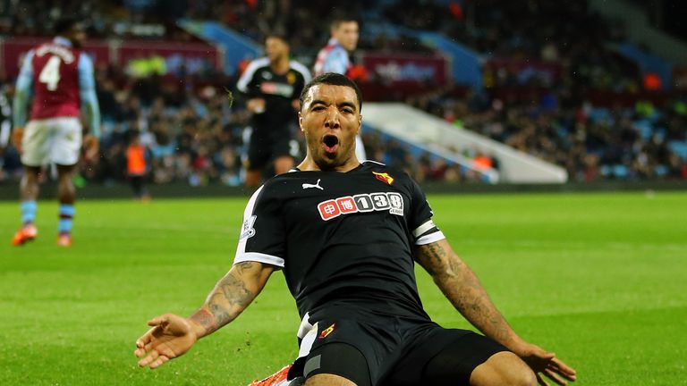 Troy Deeney puts Watford 3-1 up in the 85th minute
