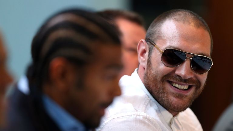 Tyson Fury (R) has criticised former world champion David Haye