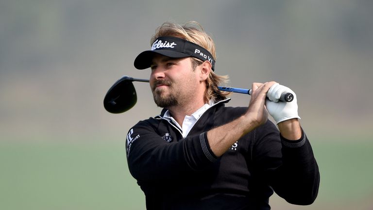 Victor Dubuisson wore all black to show his support for the victims of the Paris atrocity