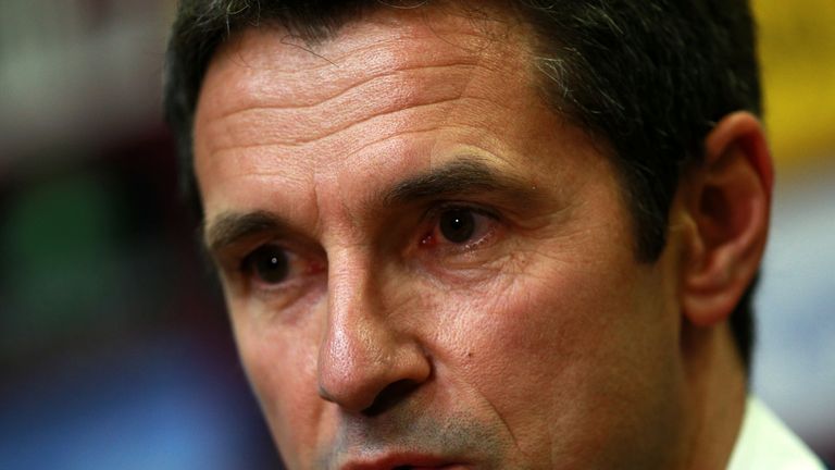 New Aston Villa manager Remi Garde during the press conference at Villa Park, Birmingham