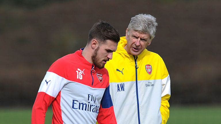 Aaron Ramsey has been the subject of a row over his injury between Arsene Wenger and Chris Coleman