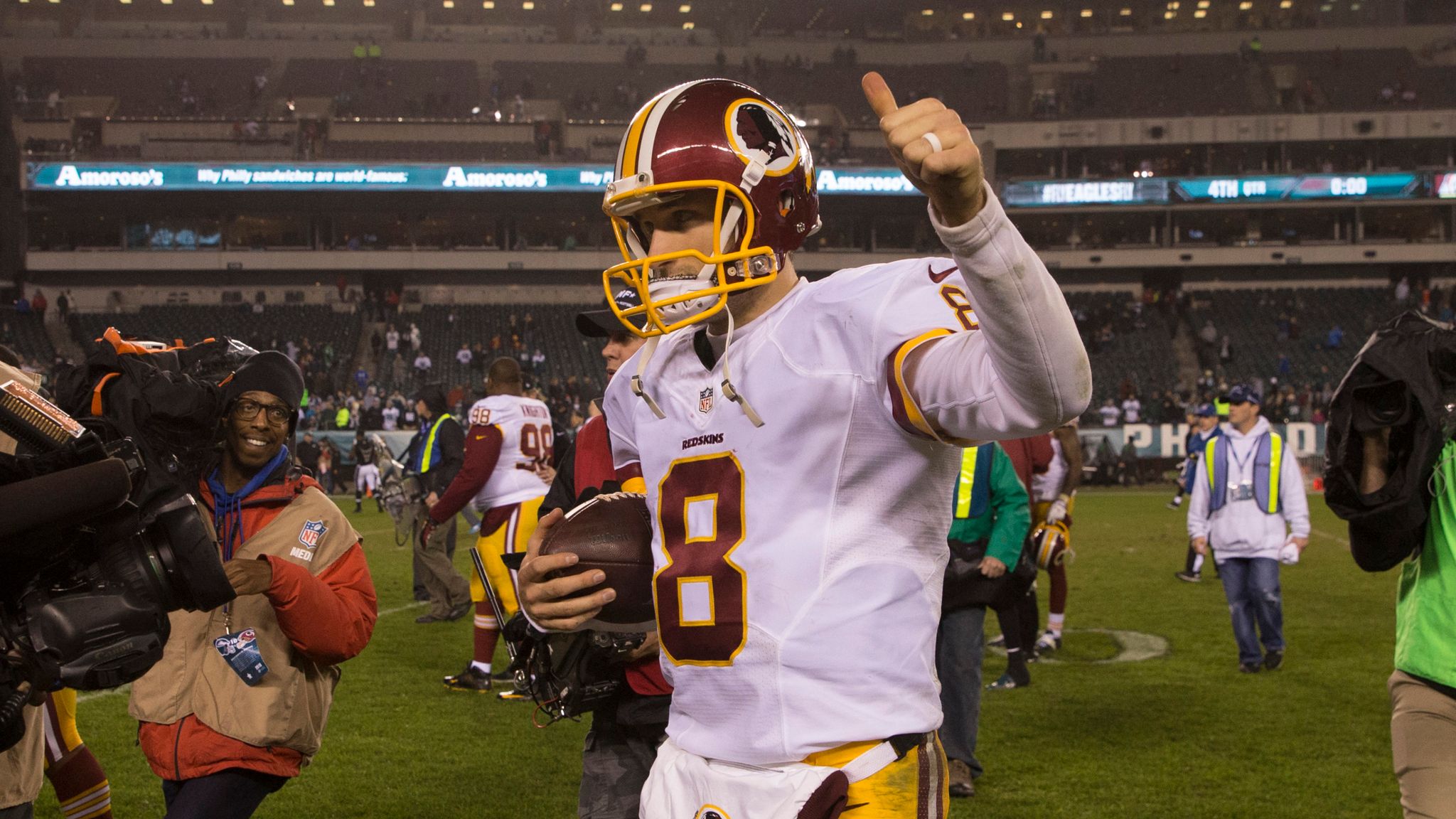 Behind Kirk Cousins, Redskins move into first place in NFC East