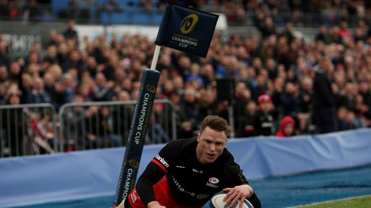Chris Ashton scored a hat-trick for Mark McCall's side