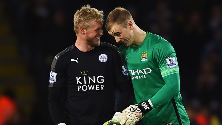 Joe Hart  and Kasper Schmeichel