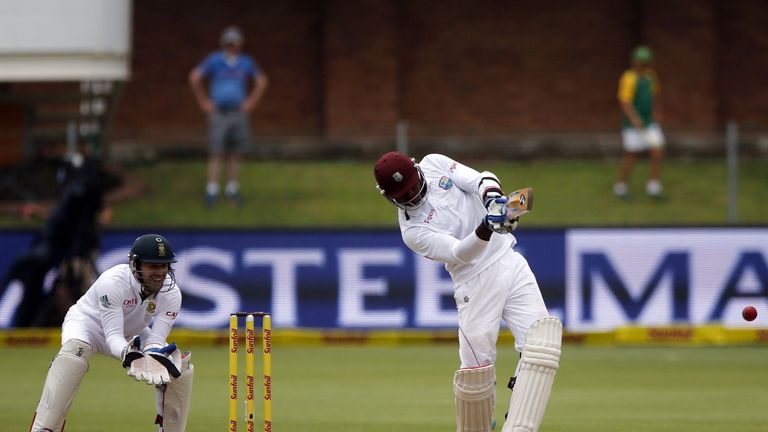 AB de Villiers in action behind the stumps against West Indies