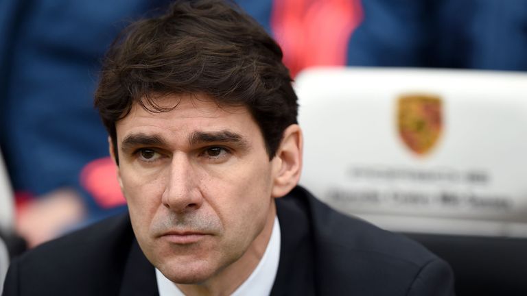 Middlesbrough manager Aitor Karanka during the Sky Bet Championship match with Brighton