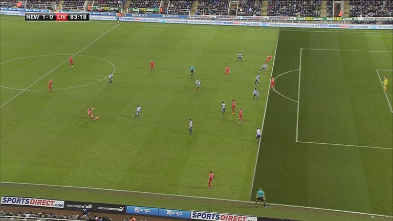 Replays showed Liverpool's Alberto Moreno was comfortably onside