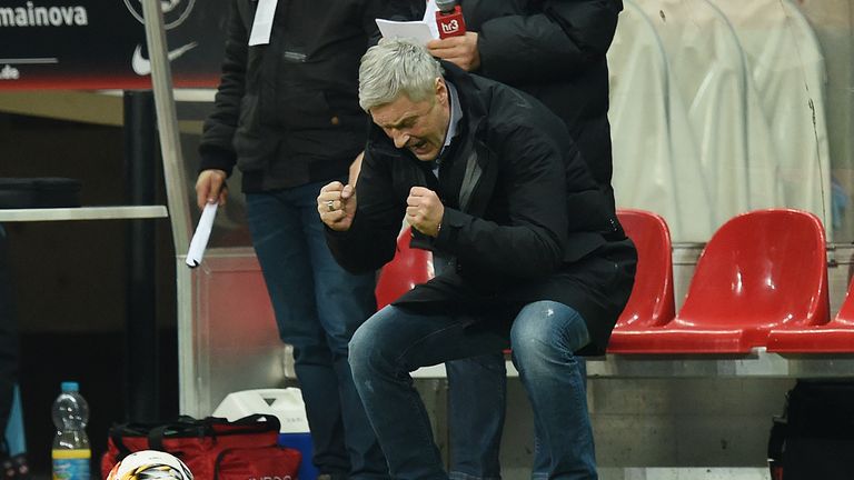 Eintracht Frankfurt manager Armin Veh is delighted with his side's win over Werder Bremen