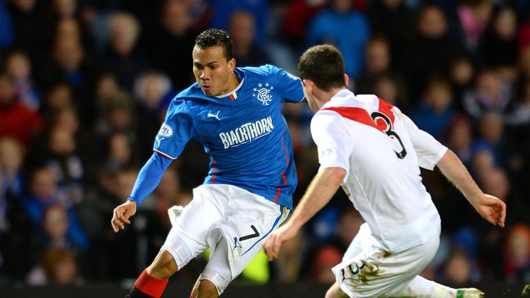 Arnold Peralta in action for Rangers 