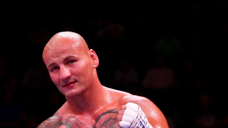 NEWARK, NJ - AUGUST 14:  Artur Szpilka celebrates his win over Yasmany Consuegra during the Premier Boxing Champions Heavyweight bout at the Prudential Cen