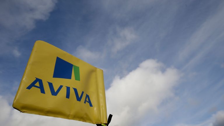 An Aviva Premiership corner flag