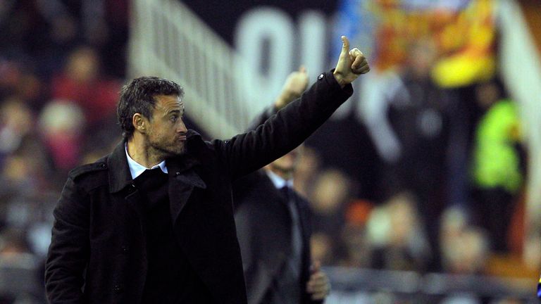 Barcelona's coach Luis Enrique 