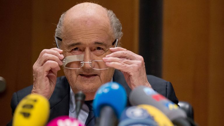 Blatter's final words were: 'I'll be back'