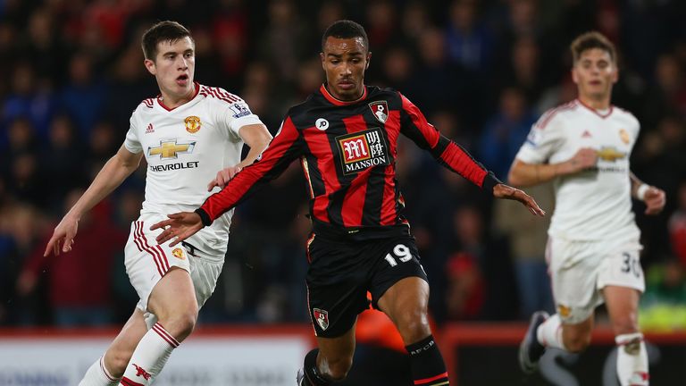 Junior Stanislas runs forward for Bournemouth 