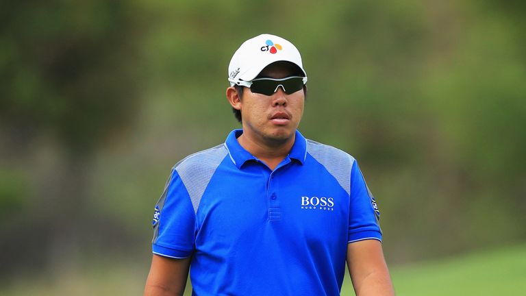 SUN CITY, SOUTH AFRICA - DECEMBER 03:  Byeong Hun An of Korea walks along the 15th fairway during day one of the Nedbank Golf Challenge at Gary Player CC o