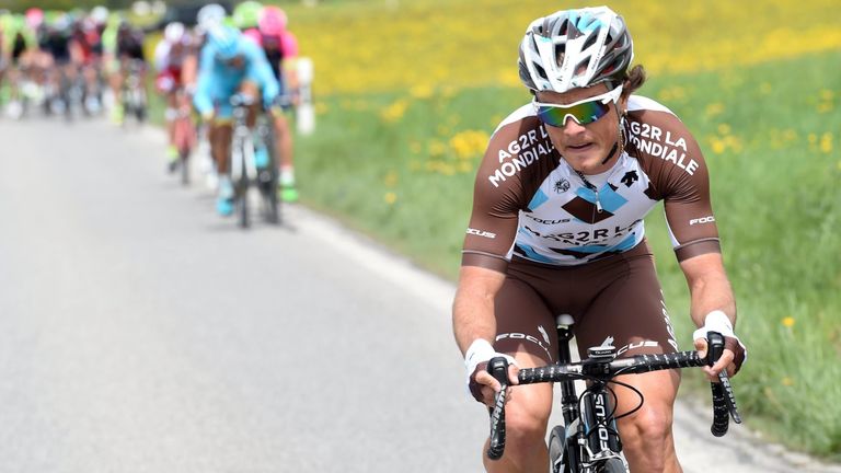 Carlos Betancur attacks on stage five of the 2015 Tour de Romandie