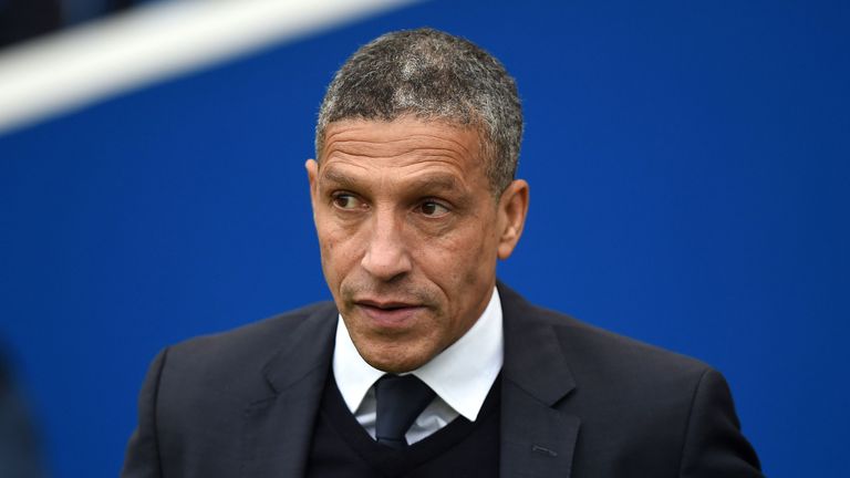 Brighton manager Chris Hughton