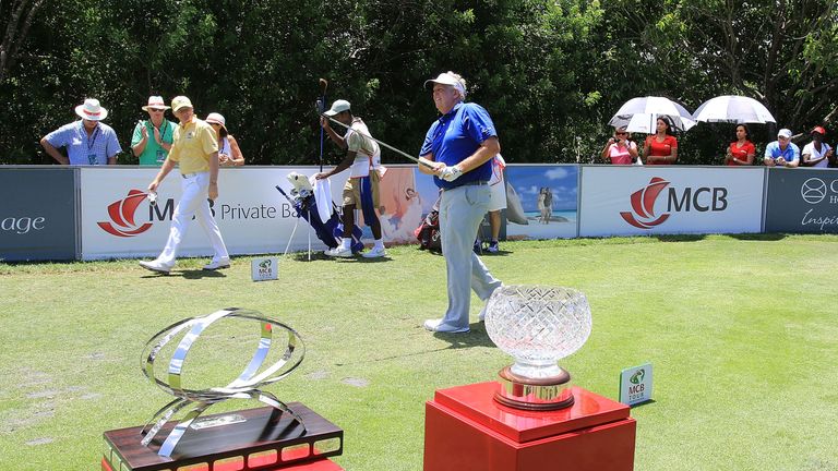 Montgomerie added to his substantial trophy collection with his three-shot win