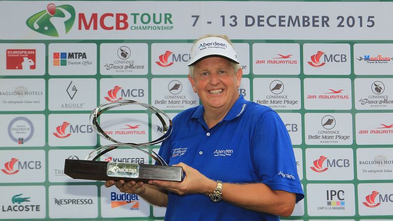 Colin Montgomerie showed his class under pressure to win in Mauritius