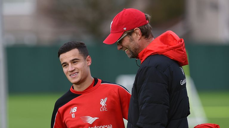 Jurgen Klopp has used Coutinho as a No 10