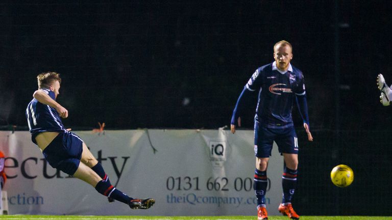 Craig Curran on target for Ross County at New Douglas Park