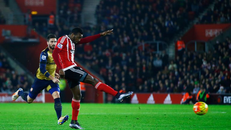 Cuco Martina scores Southampton's opener with a superb right-footed effort