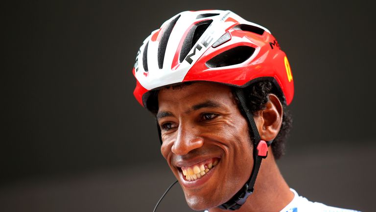 Eritrea's Daniel Teklehaimanot became a cult icon at the Tour by wearing the polka dot jersey (Picture: Bryn Lennon, Getty)