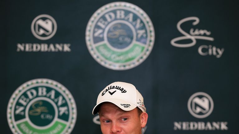 Danny Willett speaks to the press ahead of the Nedbank Golf Challenge