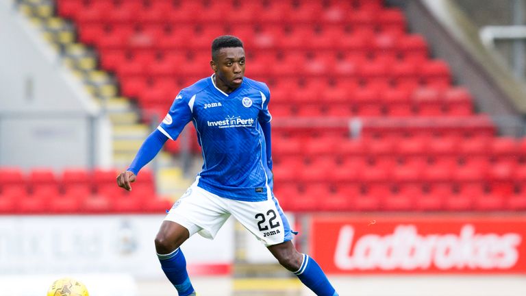 Darnell Fisher must sit out Sunday's game between St Johnstone and Celtic