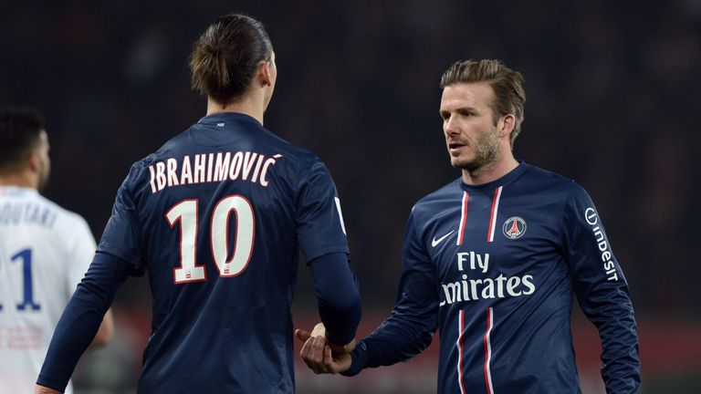 Beckham would like to sign Ibrahimovic for his MLS franchise