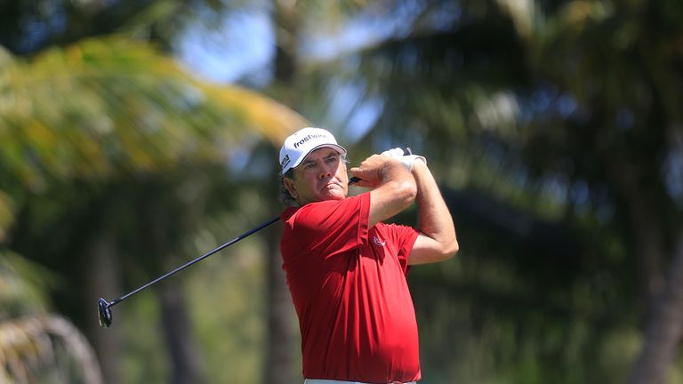 David Frost of South Africa in action during the first round of the MCB Tour Championship