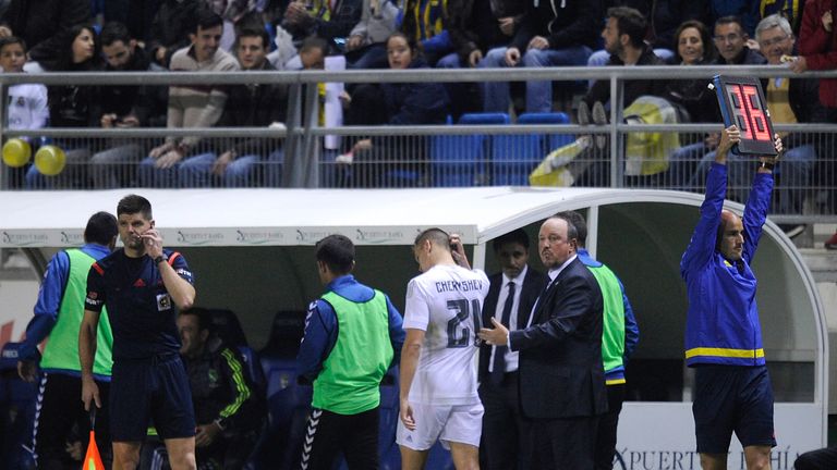 Cheryshev was substituted soon after the second-half got underway