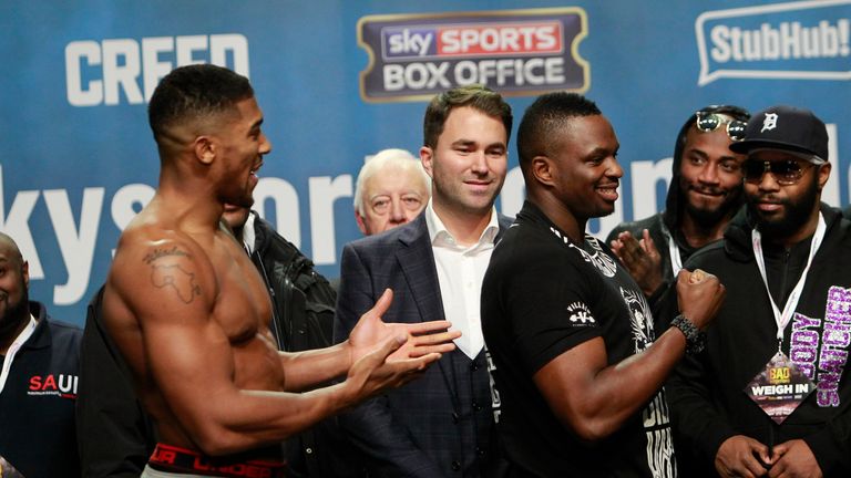 Anthony Joshua and Dillian Whyte