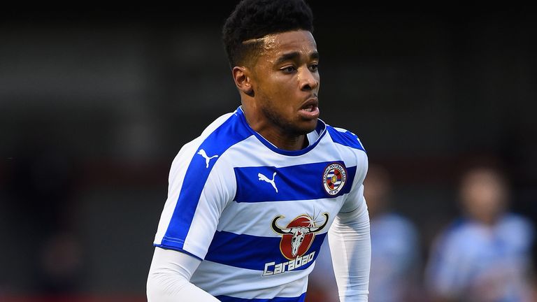 Dominic Samuel of Reading in action during a Pre Season Friendly between Crawley Town and Reading