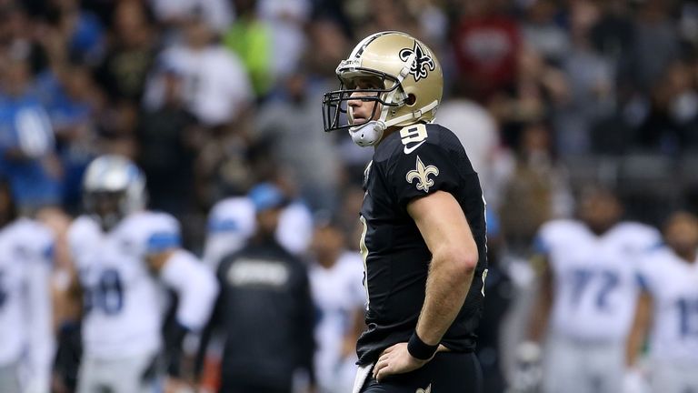 Drew Brees could not will the New Orleans Saints to victory on the night he surpassed the 60,000-yard landmark