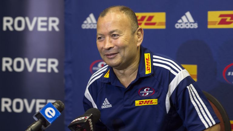 Eddie Jones, the new head coach of the Stormers Super Rugby team, speaks to the media for the first time in his new postion, at Newlands rugby stadium