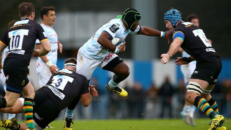 Eddy Ben Arous of Racing 92 on the attack