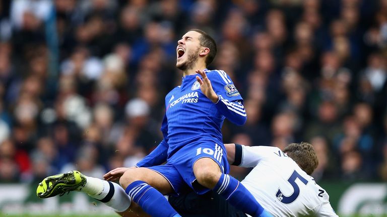 Eden Hazard was one of three players singled out by Chelsea supporters for his poor performances this season