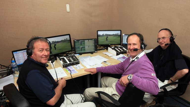 Ewen with Roey and the Colonel in the commentary booth in Abu Dhabi