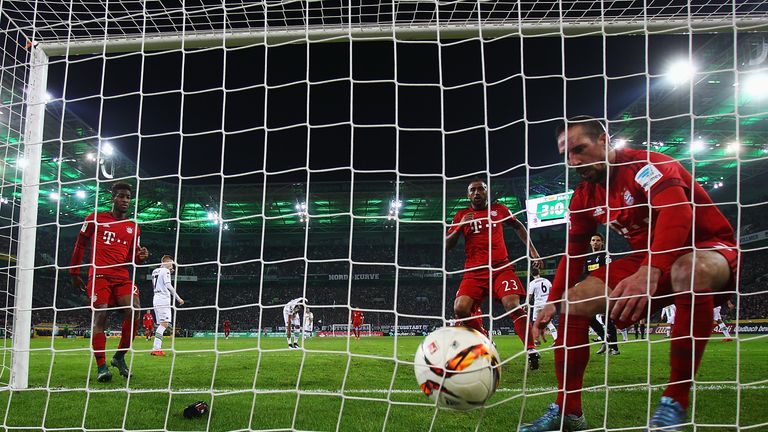 Substitute Franck Ribery grabbed a consolation for Bayern