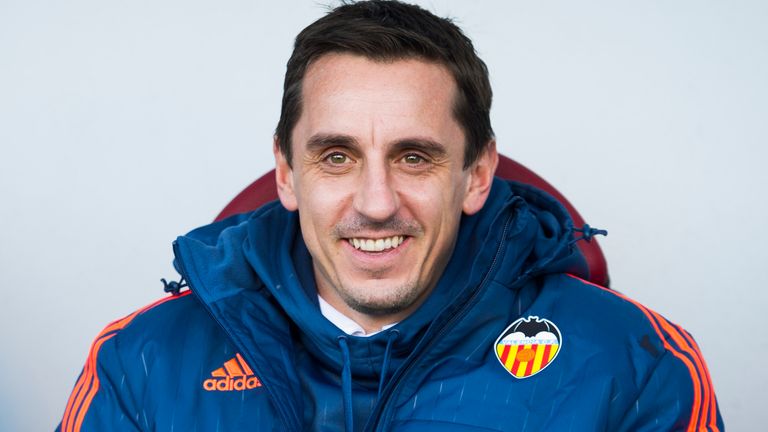 Valencia head coach Gary Neville 