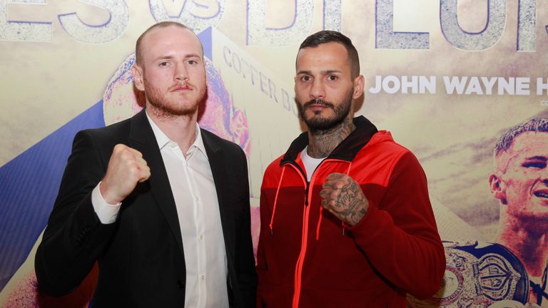 George Groves (L) will take on Andrea Di Luisa in January