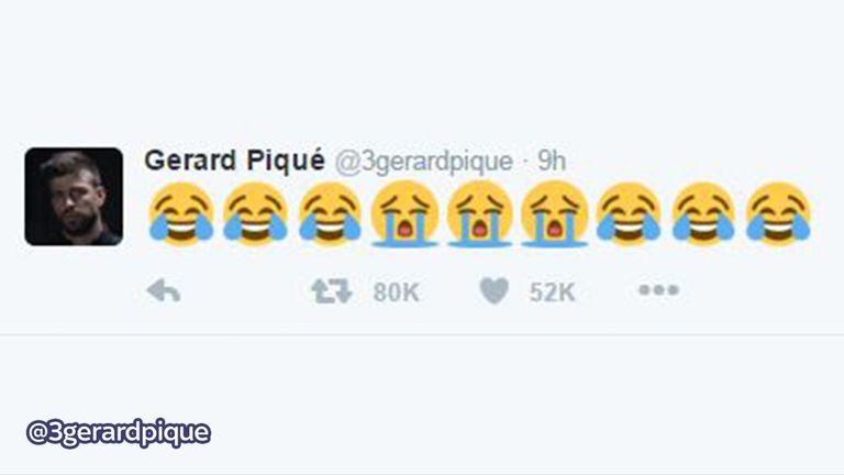 Gerard Pique tweet